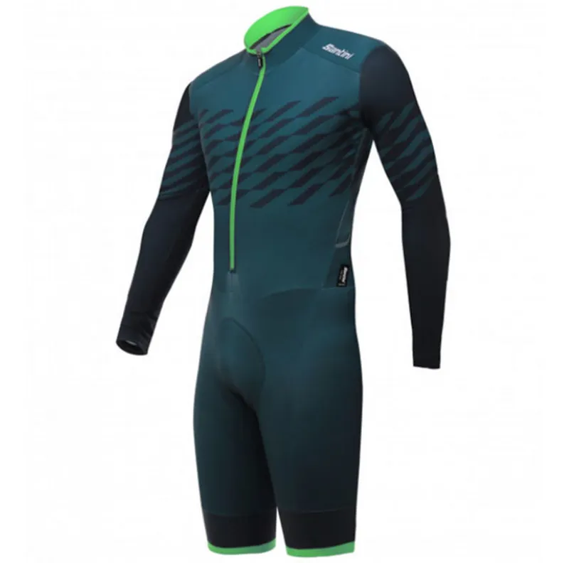 Santini Men's 365 Boss Cyclocross Suit Teal-2